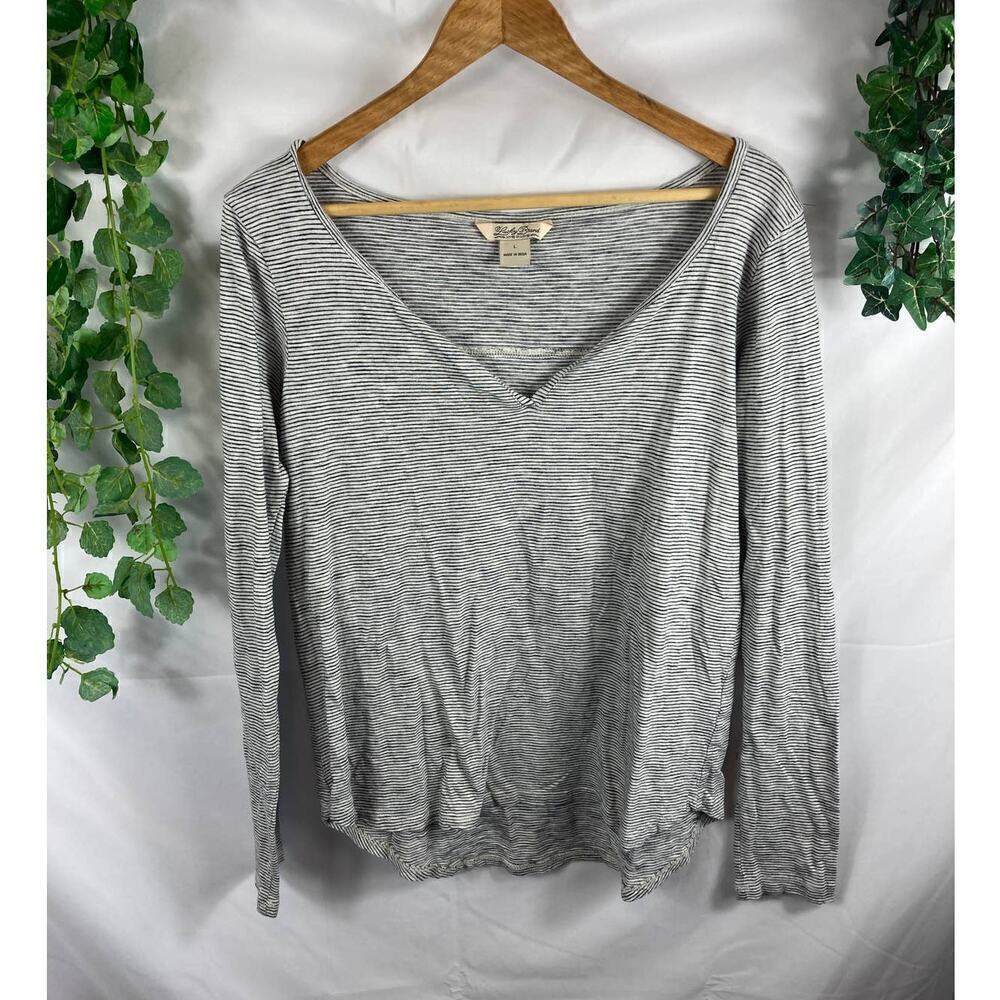 Lucky Brand Striped Long Sleeve Top